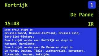 Annonces SNCB  BruxellesAéroport  NMBS Omroepen  BrusselLuchthaven [upl. by Erland]