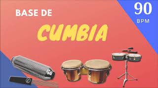 Base De CUMBIA Para IMPROVISAR 90 Bpm Octapad Timbal Guiro [upl. by Annahvas435]