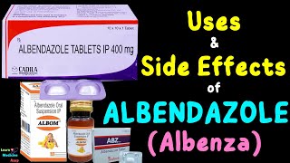 Albendazole Albenza – Side Effects Uses Mechanism of Action Dosage Interactions Warnings [upl. by Airdnola204]