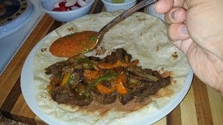 Deliciosas FAJITAS DE RESBeef Fajitas Burritos receta facil [upl. by Nagam]