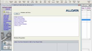 Add a Labor to a Repair Order  From Alldata [upl. by Allisirp]