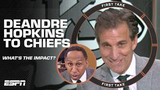 Stephen A amp Mad Dogs DISAGREEMENT on DeAndre Hopkins being traded to the Chiefs  First Take [upl. by Gurevich]