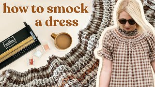 Smocking a Dress From Scratch It Took Months  DIY Smocked Dress [upl. by Ofelia]