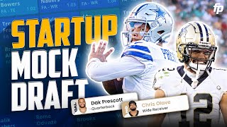 Dynasty Superflex Startup Mock Draft 2024 Fantasy Football [upl. by Lole68]