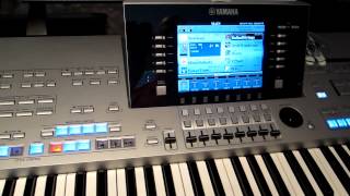 How to create a registration on Yamaha Tyros 4 [upl. by Zsolway]