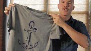 How to stencil a tshirt with Pebeo Setacolor Paint by Ed Roth from Stencil1 [upl. by Adeline]