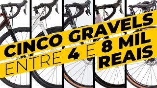 5 gravel bikes entre R4000 e R8000 Pedaleria [upl. by Graubert]