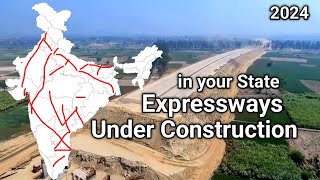 All the UnderConstruction Expressways in 2024 India and When are they Opening [upl. by Nosyrb]