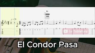 El Condor Pasa  If I Could   Guitar TAB  CHORDS  Easy Version [upl. by Hctub132]