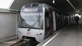 Metro Rotterdam Centraal  De Akkers RET Line D in 2021 [upl. by Nallid789]