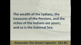 Alexander the Great’s Speech to Army Depart  324 BC  Hear and Read [upl. by Macomber]