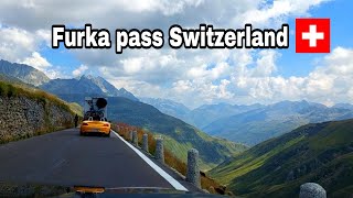 SPECTACULAR VIEW AT FURKA PASS SWITZERLAND [upl. by Nabal]