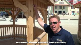 mennonite shed gazebos from Maxwell Farm Service [upl. by Er]