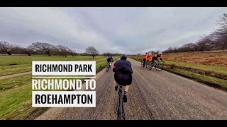 Richmond Park Gate to Roehampton Gate down Sawyers Hill with Insta 360 One R [upl. by Eerazed]