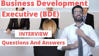 Business Development ExecutiveBDE Interview Questions And Answers  In Hindi  2020 [upl. by Gollin932]