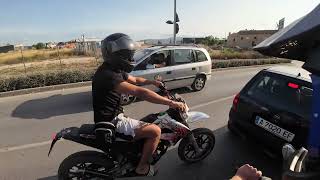 Fast Mopeds Racing in The City [upl. by Rehpotsyrhc]