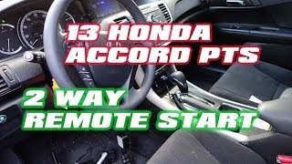 Honda Accord 2014 Remote Start 2 way push to start Compustar Idatalink AutoToys com [upl. by Jephum]