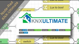 KNXUltimate Viewer node for NodeRed Dashboard UI [upl. by Edlihtam58]