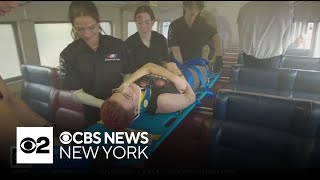 Unique emergency response training prepares future doctors on Long Island [upl. by Ahsiatal]