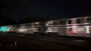 Amtrak Coast Starlight approaches Capitol Caltrain Station [upl. by Cormac]