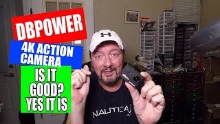 DBPOWER 4K ACTION CAMERA I WAS VERY SURPRISED [upl. by Kelila]