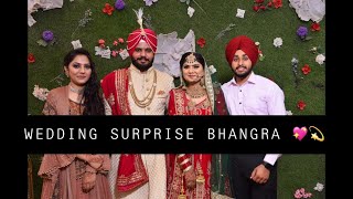 Wedding performance  Bhangra  Marriage surprise  Punjabi Wedding  New Video  new song choreo [upl. by Anderer]