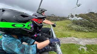 56yr old Groms Shred Sidewinder  Thredbo 2024 [upl. by Adliwa]