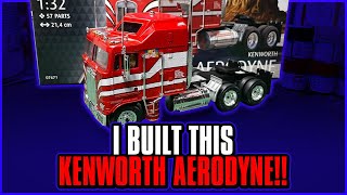 Kenworth Aerodyne Revell Scale Model Build 132 Kit [upl. by Arlen]