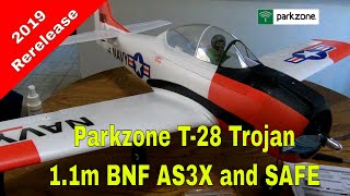 Parkzone T28 Trojan 11m BNF Basic with AS3X and Safe select 2019 [upl. by Saidee]