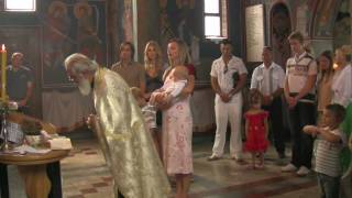 Serbian orthodox baptize [upl. by Doris]