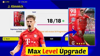 How to Upgrade J Kimmich  Max Level up and Training  efootball pes 2023 Mobile [upl. by Vassily]