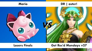 GRMv27 Losers Finals  Mario vs DR  aster [upl. by Lehcem]