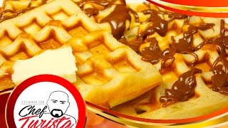 Como hacer waffles  crujientes por fuera y suaves por dentro [upl. by Ednew287]