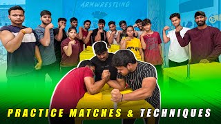 Arm Wrestling Matches amp techniques  By Sachin Goyal  Sunday Practice [upl. by Ellehcan]