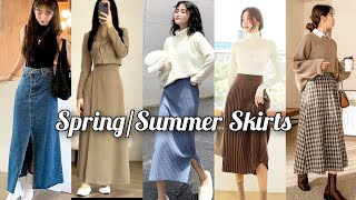 ✨🌷Sppring Summer SKIRTS OUTFIT For Women 2024 [upl. by Sualkcin]