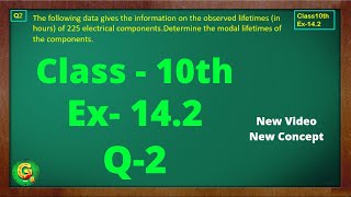 Ex 142 Q2 Class10  Statistics  Class10 Math  Class10 Ex 142 Q2  Green Board Classes [upl. by Torie]