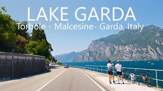 Scenic Drive along Lake Garda East Shore  Torbole to Garda Italy [upl. by Avictor931]