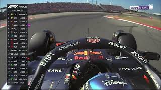 Sergio Perez onboard overtake on Franco Colapinto US GP 2024 [upl. by Ver]