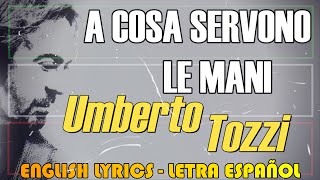 A COSA SERVONO LE MANI  Umberto Tozzi 1980 Letra Español English Lyrics Testo Italiano [upl. by Ariay111]