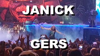 Janick Gers Iron Maiden Dangerous Guitar Tricks  Melbourne 2024 [upl. by Aizek763]