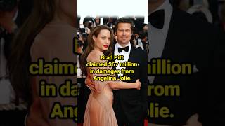 1Brad Pitt claimed 67 million in damages from Angelina Jolie celebrity BradPitt [upl. by Ulyram]