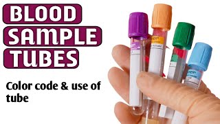 Blood sample collection Tubes  Blood sample collection vials  Color coding [upl. by Lottie]