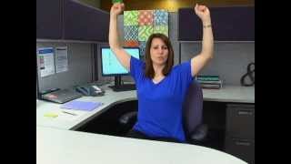 Deskercises Office Stretches  Exercise Video from BCBSND [upl. by Neellok74]