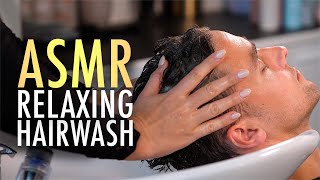 ASMR Relaxing Hair Wash and Scalp Massage Experience [upl. by Aihseym66]