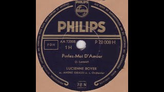 Lucienne Boyer quot Parlezmoi damour quot version 1951 [upl. by Adnahsed435]