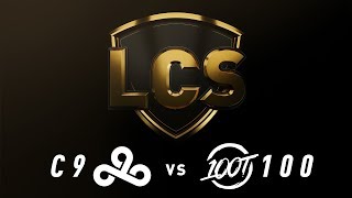 C9 vs 100  Week 7 Day 2  LCS Spring Split  Cloud9 vs 100 Thieves 2019 [upl. by Jones]