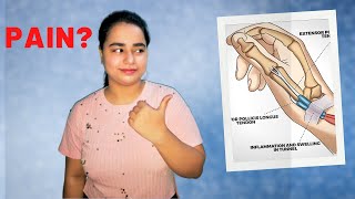 De quervains Syndrome  wrist and hand pain  we therapist  hindi therapy video [upl. by Biddie]