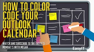 How To Color Code Your Microsoft Outlook Calendar [upl. by Ecnatsnok]