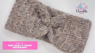 Einfaches Stirnband Stricken mit XTwist [upl. by Niltiac]