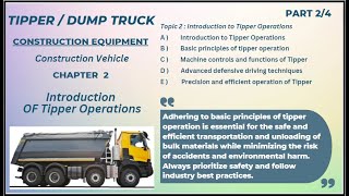 TIPPER I DUMP TRUCK I DUMPER I Principles of tipper operation I Precision and efficient operation [upl. by Egbert388]